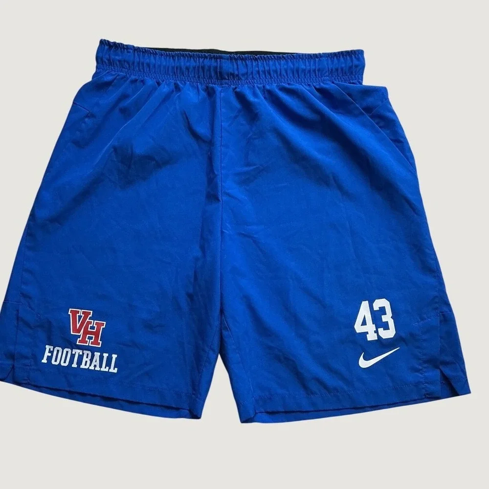 Nike Mens Dri-FIT VH Football Team Issue Shorts Blue Size Medium 43 Athletic
